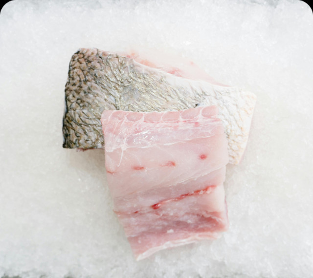 Filés de peixe limpos prontos para preparo